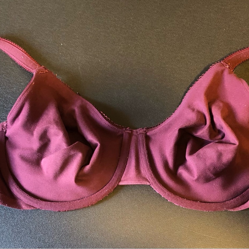 Olga Full-Coverage Bra with Underwire Support and Lace Accents - Picture 3 of 6